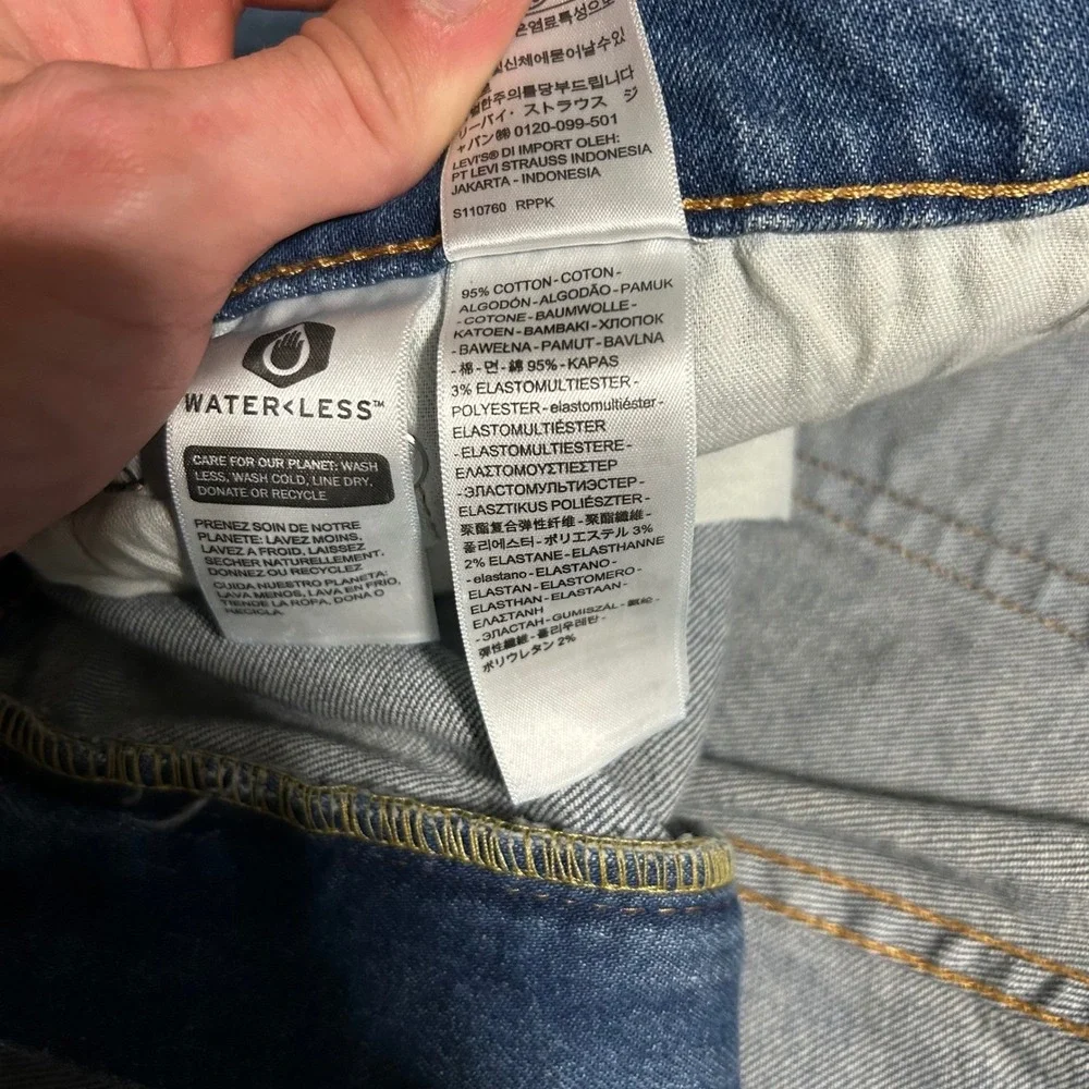 Levi's 505 Regular Fit Jeans Mens 40x30 Medium Wash Blue Straight Leg Denim